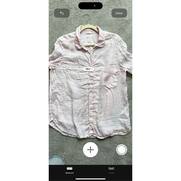 CP Shades Linen Marella Button Down Tunic Pastel Pink, Small, $235 C31 - Picture 7 of 8